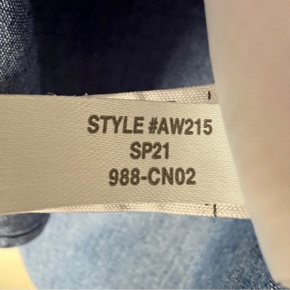 J Crew Classic Fit Chambray Ruffle Neck Shirt - Picture 6 of 6